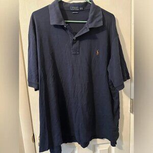 Men’s Polo Ralph Lauren Navy Blue Polo Shirt 2XB Flesh Pony